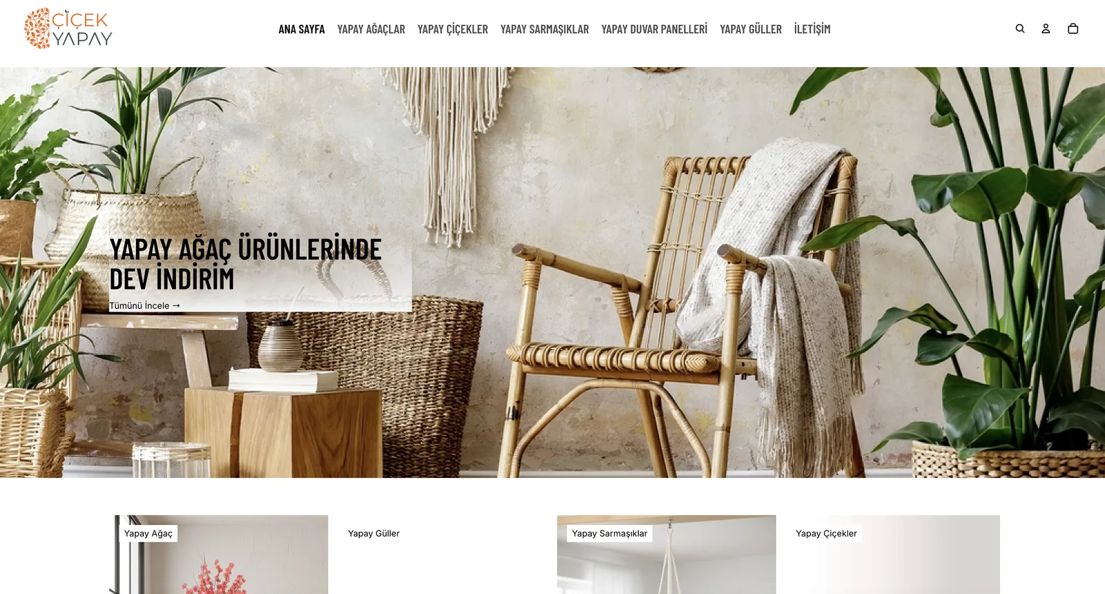 Çiçek Yapay — Shopify Store