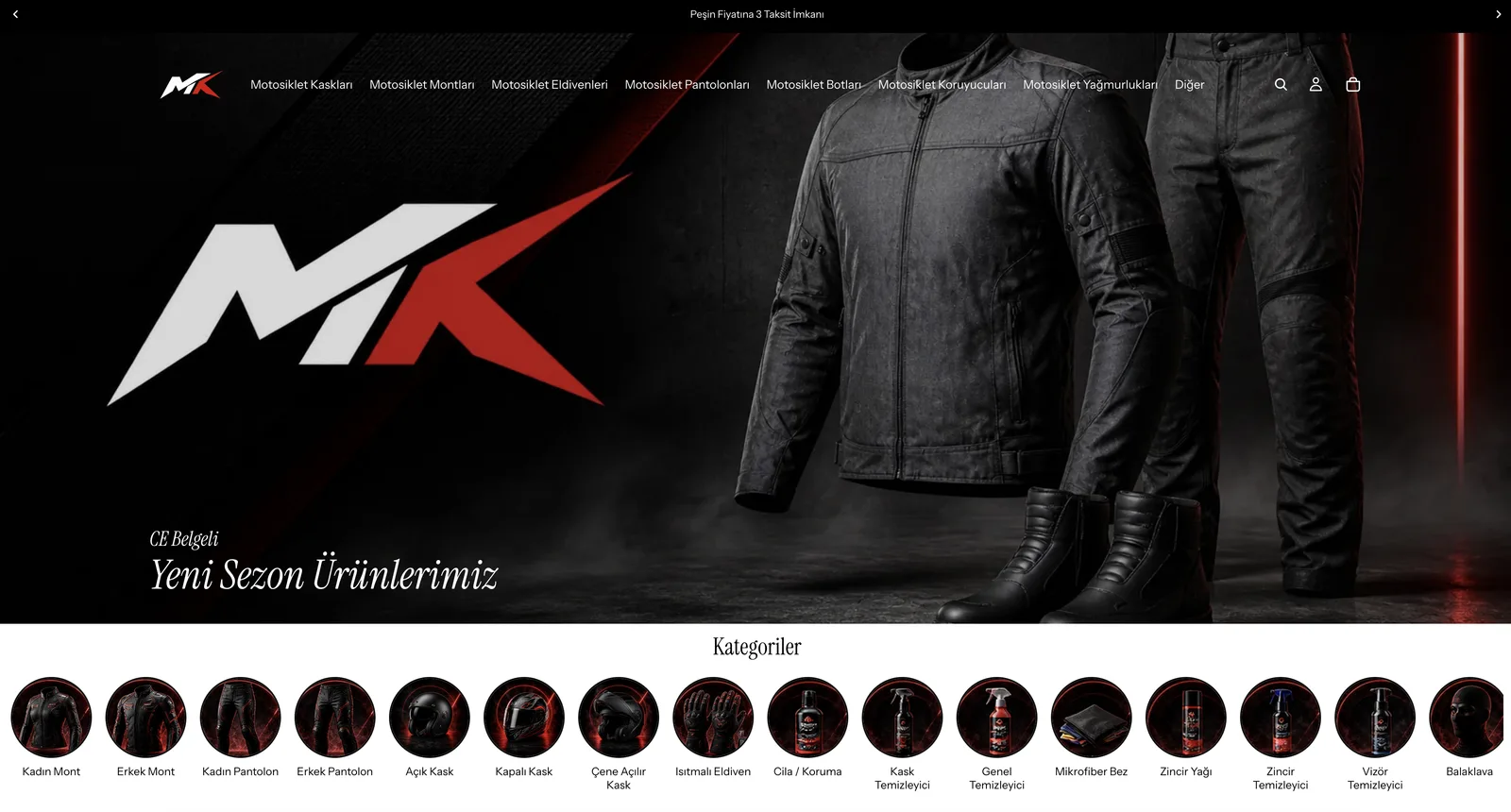 Motorcu Kıyafeti — Shopify Store