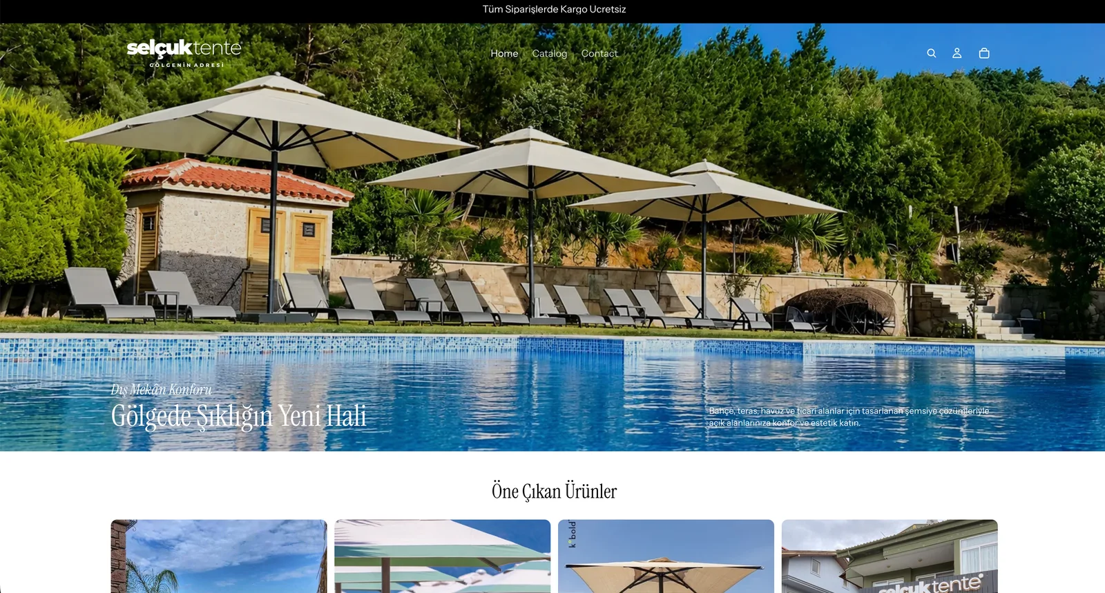 Selçuk Tente — Shopify Online Store